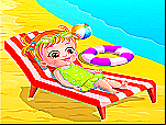 Bébé Hazel à la plage
