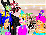 Princesses - Coiffure poisson d'Avril